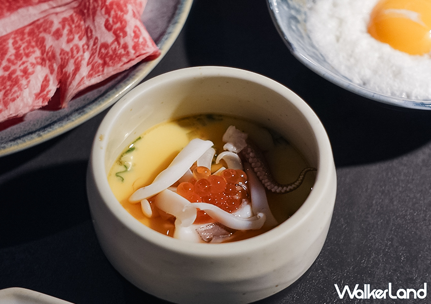 ▲▼台北東區平價壽喜燒「しゃぶ信玄」推薦菜單：山藥泥白飯 $60、茶碗蒸 $60 / WalkerLand窩客島 蕭芷琳 拍攝