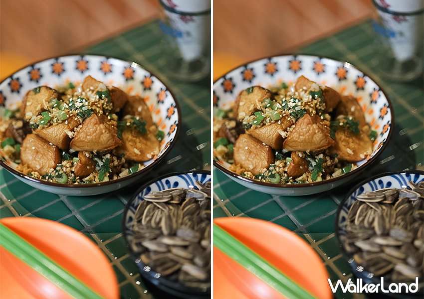 ▲西門町酒吧「冰茶專賣店」推薦菜單：椒鹽杏鮑菇 $250 / WalkerLand窩客島 蕭芷琳 拍攝