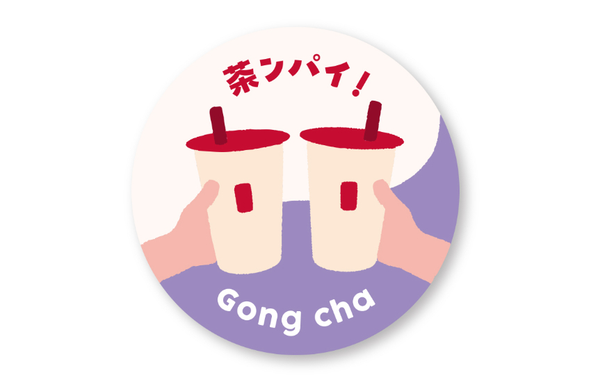 ▲很有設計感也很有品牌象徵的貼紙。