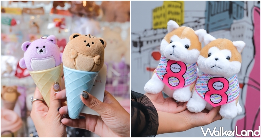 ▲信義區週末市集Pinkoi品品節，韓國Chanibear玩偶與日本忠犬哈吉商店 / WalkerLand窩客島 張人尹 拍攝