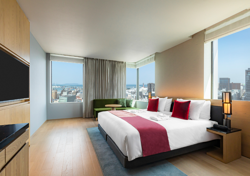 福岡天神住宿推薦！THE GATE HOTEL 福岡開幕，緊鄰天神車站、天神地下街，房內還能看博多灣。