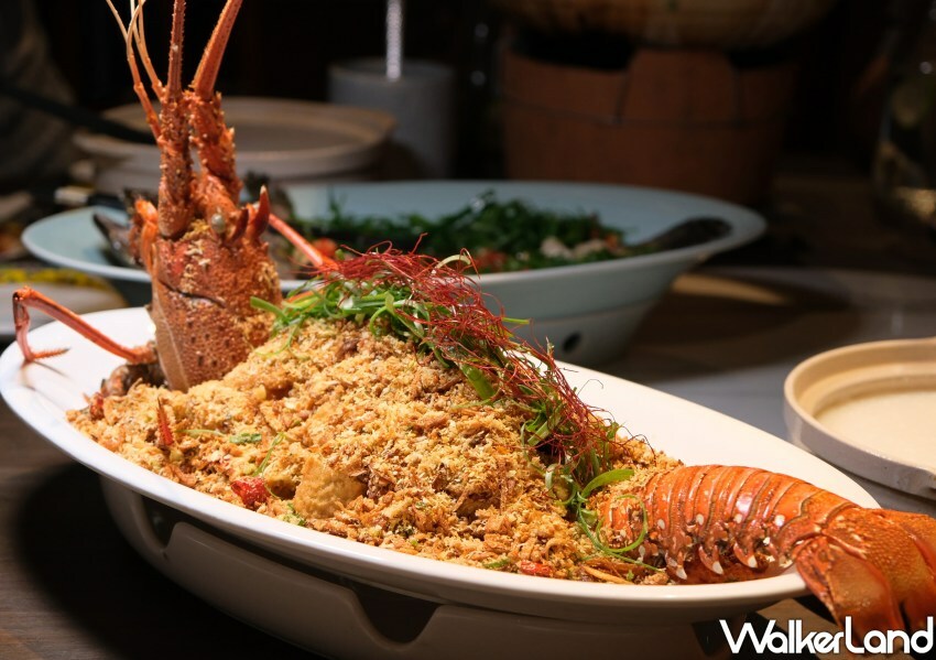 ▲春韭夏季新菜「金絲鬆油條飯糰龍蝦」口感豐富 / WalkerLand窩客島 鄭雅之 拍攝 ▲春韭夏季新菜「金絲鬆油條飯糰龍蝦」口感豐富 / WalkerLand窩客島 鄭雅之 拍攝