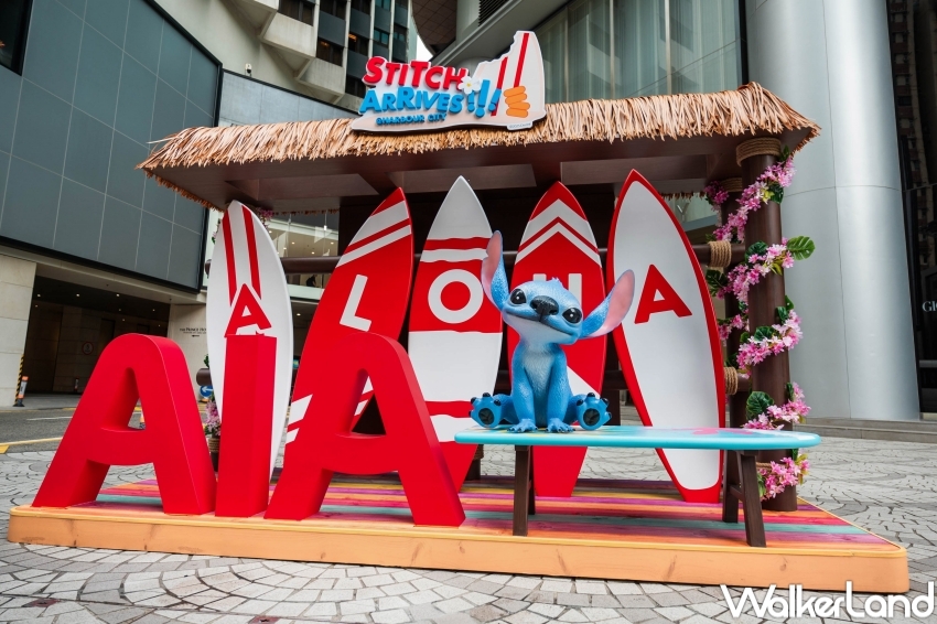 ▲香港海港城推出快閃活動「史迪奇亂入海港城」，維港旁打造多個史迪奇打卡點 / 港旅局提供、WalkerLand窩客島整理