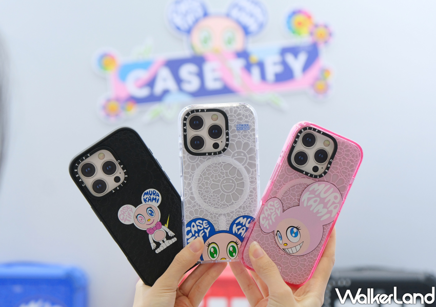 ▲村上隆CASETiFY手機殼可在現場下單 / WalkerLand窩客島 鄭雅之 拍攝 ▲村上隆CASETiFY手機殼可在現場下單 / WalkerLand窩客島 鄭雅之 拍攝