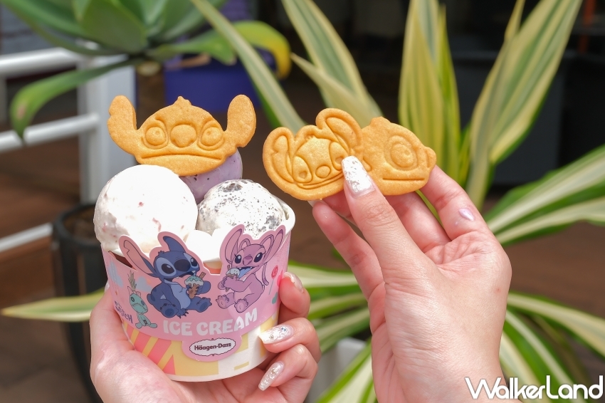 ▲哈根達斯史迪奇聯名甜點,史迪奇聖代、史迪奇周邊小物必收 / WalkerLand窩客島 張人尹 拍攝