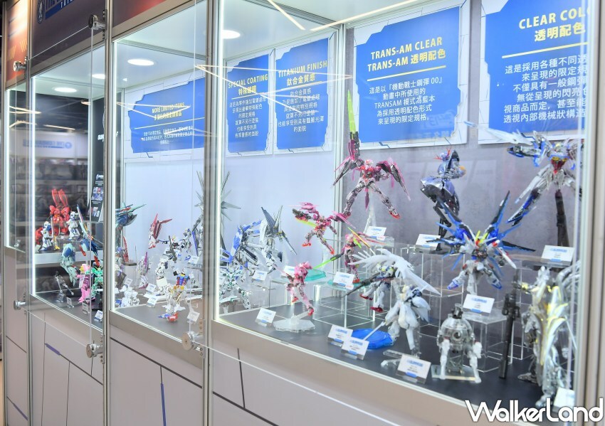 ▲展場內也展示多款限定鋼彈新品/ 桃知道 提供、WalkerLand窩客島整理