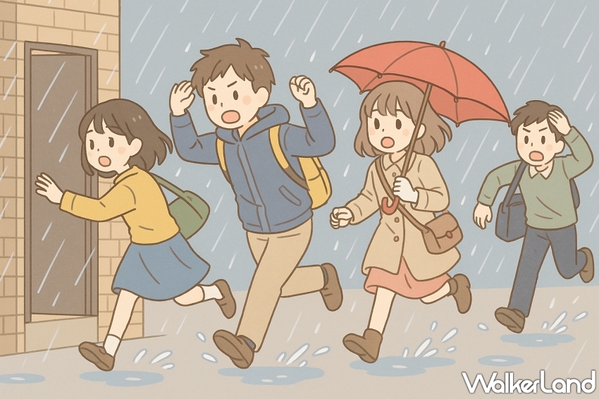 今日雷雨預警持續！全台氣溫驟降出門請記得帶傘，桃竹嘉豪雨警戒即時雷雨快閃注意。