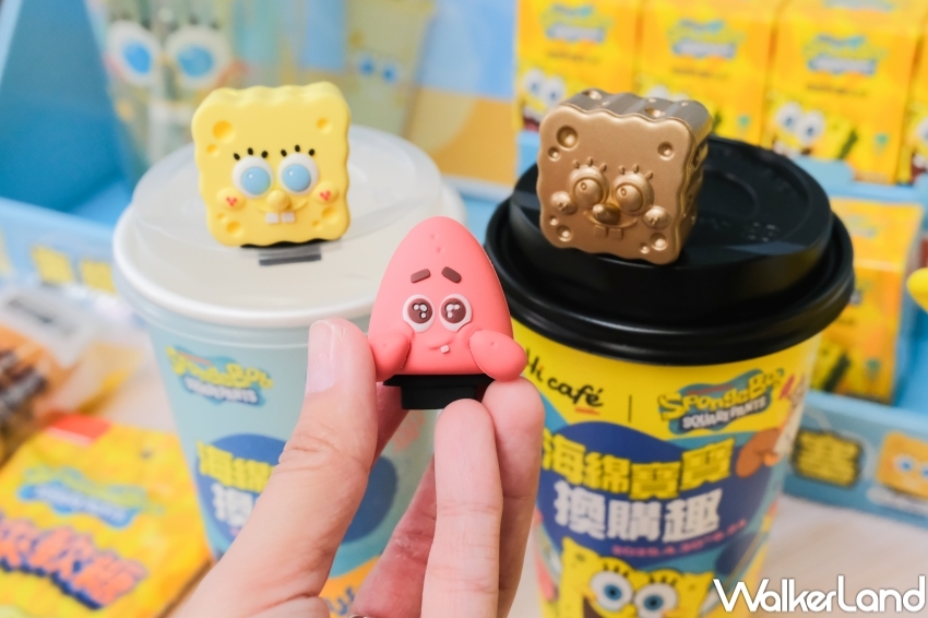 ▲萊爾富海綿寶寶杯塞盲盒，9款造型隨機出貨 / 萊爾富提供、WalkerLand窩客島整理