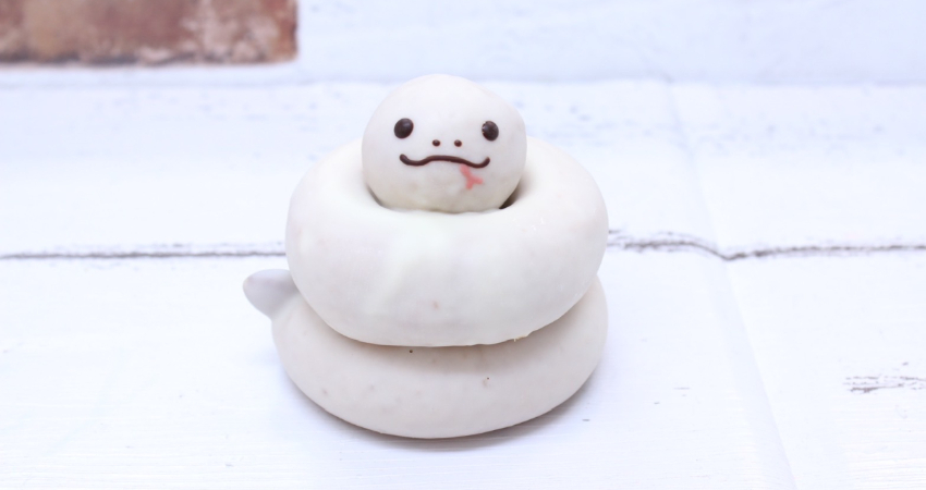 ▲本次特別推出Aqua Park川越限定設計的「爬蟲類甜甜圈」,外型獨特可愛。 ▲本次特別推出Aqua Park川越限定設計的「爬蟲類甜甜圈」,外型獨特可愛。