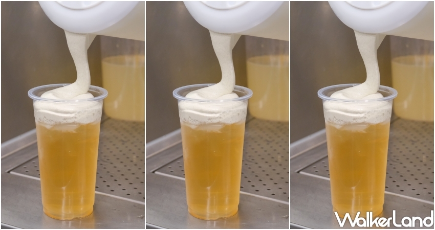 ▲一沐日九層塔奶蓋新品，高讚塔奶蓋烏龍綠6/2起開賣 / WalkerLand窩客島 張人尹 拍攝