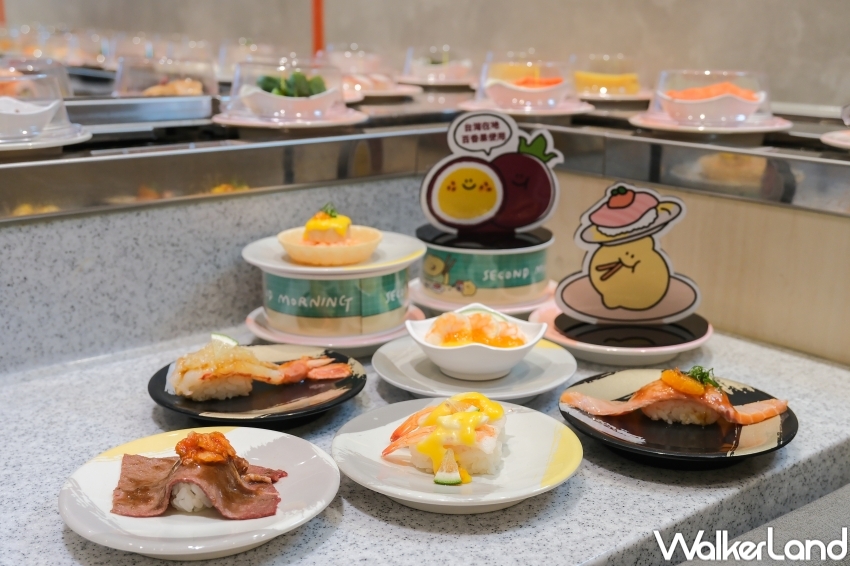 ▲爭鮮迴轉壽司這次以「夏の果物」為主題，推出6款果漾風味壽司 / WalkerLand窩客島 張人尹 拍攝