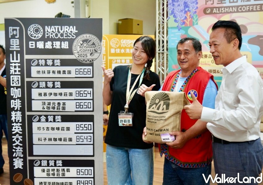 ▲斥資20萬元成功標下來自「他扶芽有機農園」的特等日曬冠軍豆,總重15公斤/ 里響咖啡 提供、WalkerLand窩客島整理