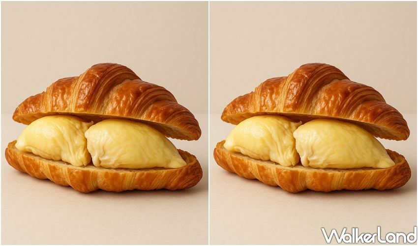 整塊榴槤可頌超狂!每人限購榴槤可頌藏在台中市場,可頌問號再掀話題。 整塊榴槤可頌超狂!每人限購榴槤可頌藏在台中市場,可頌問號再掀話題。