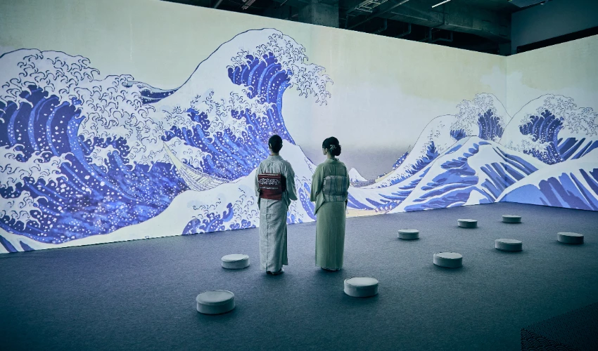 沉浸式浮世繪展登陸福岡，9大展區+香水聯名，隨便拍都是絕美大片。