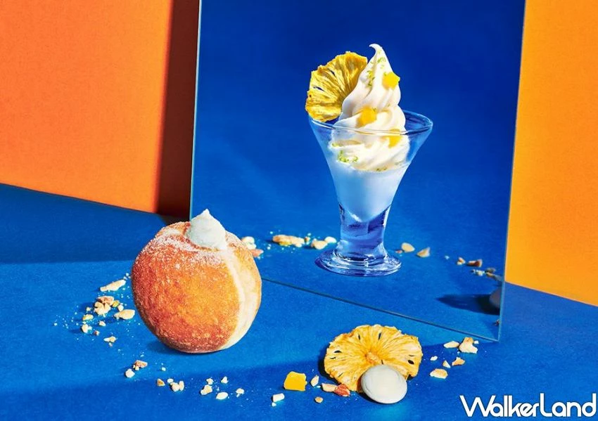 ▲M One Cafe優格冰淇淋多拿滋,內餡主角為升級版「優格冰淇淋」,全程不加一滴水、使用100%小農鮮乳製成/ M One Cafe 提供、WalkerLand窩客島整理