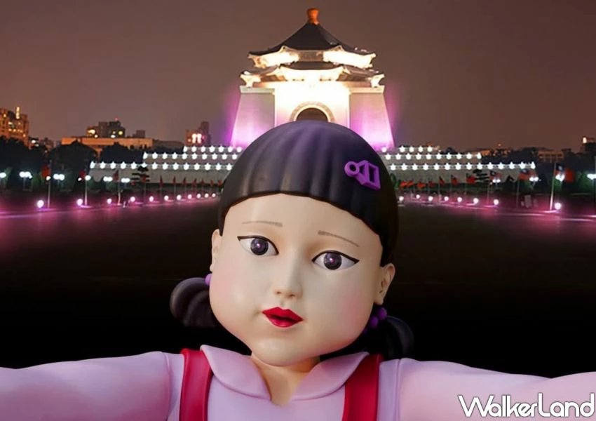 中正紀念堂變魷魚遊戲！7公尺英熙燈光秀免費拍，加碼9間周邊美食推薦。