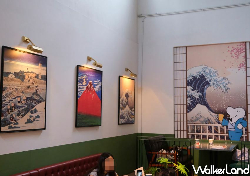 ▲CAMA CAFE 旗艦店也換上《會動的浮世繪》造景 / WalkerLand窩客島 鄭雅之 拍攝