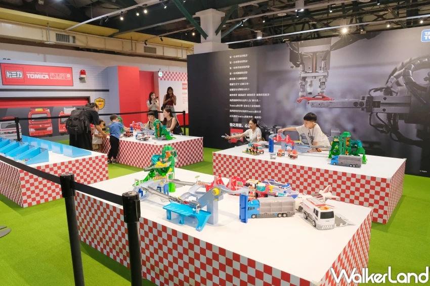 ▲TOMICA小汽車55週年博覽會，2樓展場提供免費及付費遊戲體驗 / WalkerLand窩客島 張人尹 拍攝
