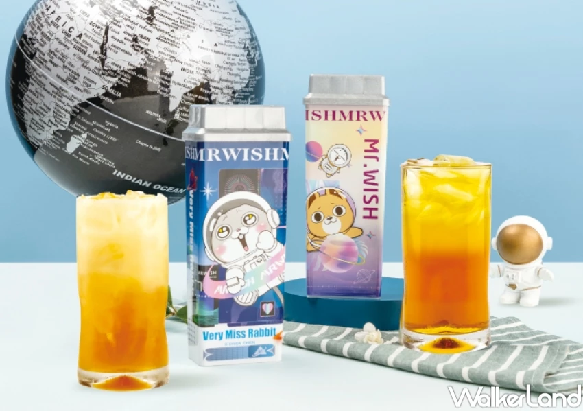 ▲Mr. Wish 飲料新品五窨系列、聯名好想兔飲料周邊 / Mr. Wish提供、WalkerLand窩客島整理