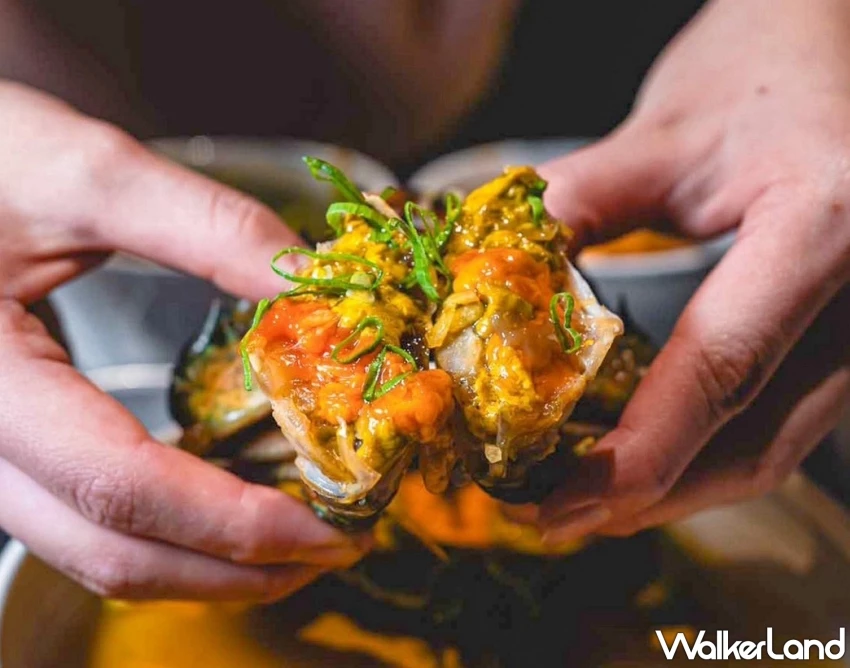 台灣人的生醃！春大直「味爵海鮮鋪」台式剝皮辣椒醬蟹，搭配清酒超涮嘴。