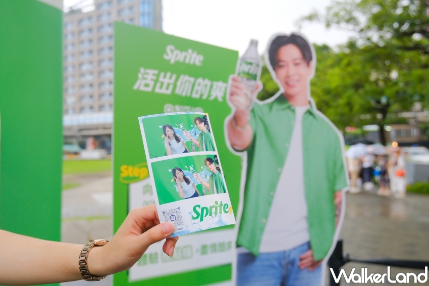 華山免費喝雪碧!雪碧華山快閃店免費送,高爾宣OSN拍貼機免費玩。