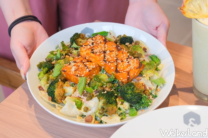 ▲SALT&STONE在6/26起進駐南港LaLaport，必吃限定香料芝麻豆腐沙拉 / WalkerLand窩客島 張人尹 拍攝