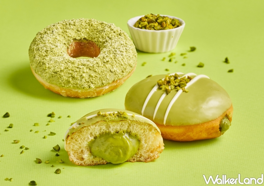 開心果甜甜圈買一送一！Krispy Kreme濃餡開心果甜甜圈，甜甜圈買一送一吃爆。