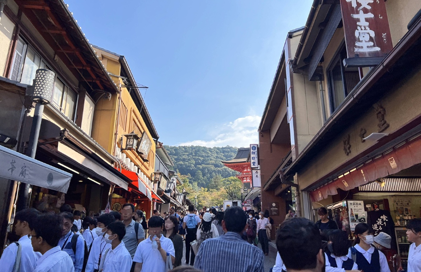 京都清水寺參拜過後遇見周邊古樸町家，滿滿的季節旬味與自然景色。