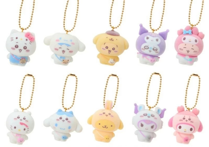 ▲三麗鷗X吉伊卡哇聯名,推出吊飾盲盒10款隨機出貨 / 圖片來源:Sanrio Gift Gate Taiwan 官方粉絲團 、WalkerLand窩客島整理