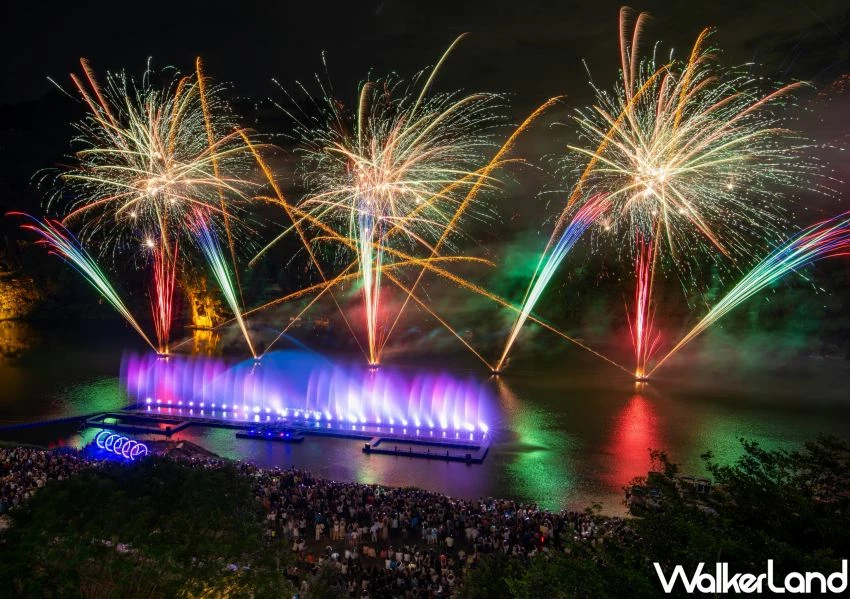▲300秒碧潭水舞煙火壓軸場 / 新北觀旅局 提供、WalkerLand窩客島整理