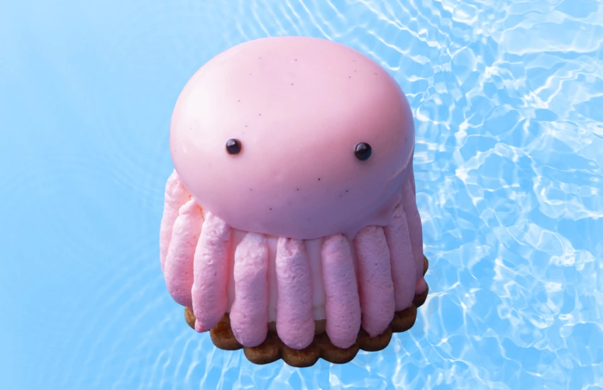 京都凱悅與水族館夢幻聯名，海洋生物造型下午茶太可愛，甜點鹹食都有驚喜。