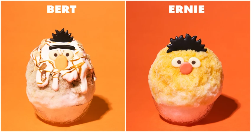 ▲還推出伯特刨冰和恩尼刨冰，銷售一個月，想吃一定要把握時間。