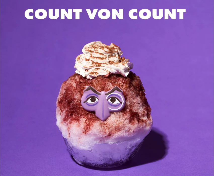 ▲伯爵刨冰以美式櫻桃糖漿為主調。