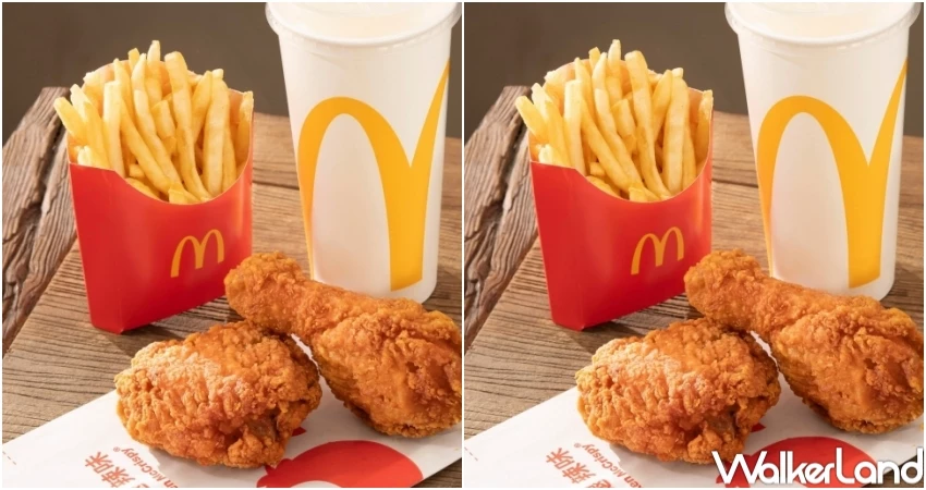 麥當勞免費送薯條！麥當勞套餐送麥脆鷄腿 免費薯條，盒轉紙新包裝登場。
