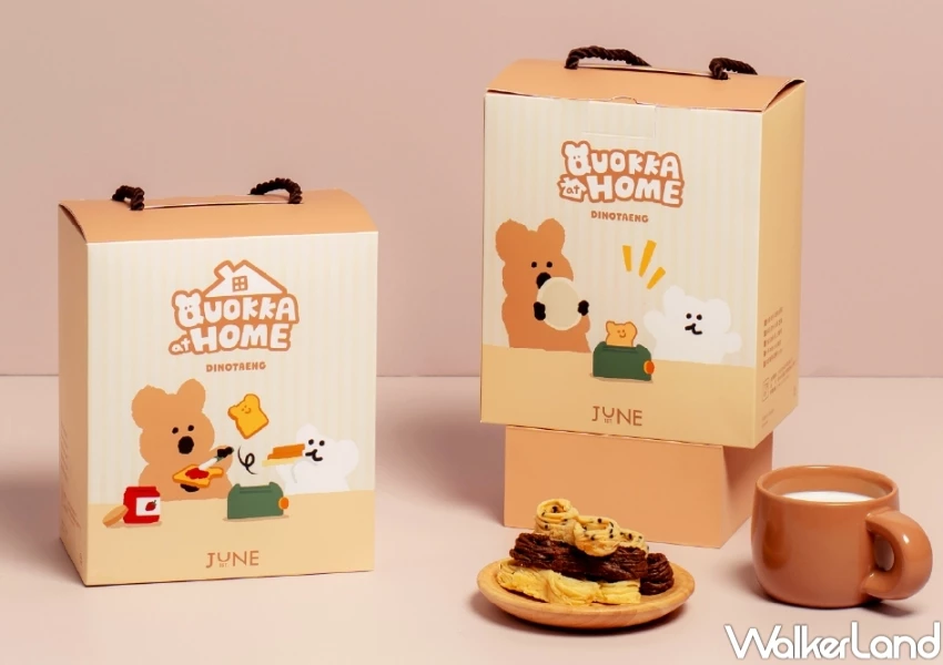 六月初一聯名DINOTAENG！六月初一蛋捲禮盒，免費送QUOKKA、BOBO小卡。