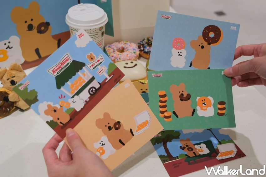 矮袋鼠甜甜圈買一送一！Krispy Kreme聯名DINOTAENG甜甜圈，周邊加價購一次看。