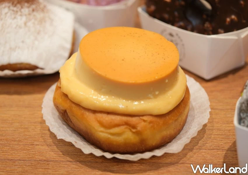 多送一顆生甜甜圈！雪系町整顆布丁生甜甜圈，北車上班族先搶。