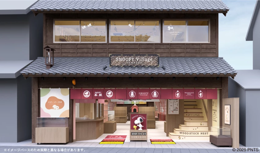 ▲史努比主題旗艦店登場，「SNOOPY Village」一次集結了茶屋、巧克力專賣店、糖果店三大主題。
