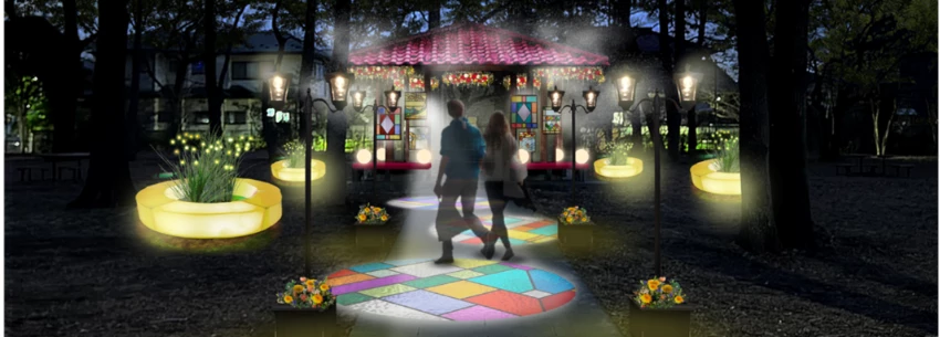 ▲遊客可以在這一區體驗明治時代的浪漫氣息。