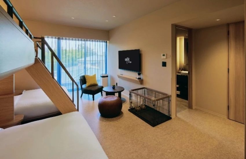 富士山景觀飯店「edit x seven」9月1日開幕,四樓以上保證看得到富士山。 富士山景觀飯店「edit x seven」9月1日開幕,四樓以上保證看得到富士山。