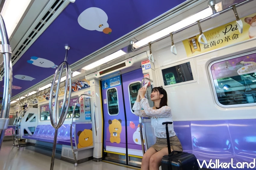 Dcard角色聯名捷運！Dtto friendsX桃園捷運「美食腸腸號」彩繪列車，集章送限量娃娃。