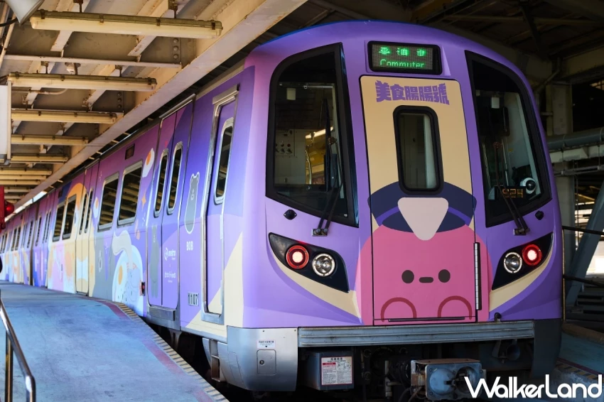 Dcard角色聯名捷運！Dtto friendsX桃園捷運「美食腸腸號」彩繪列車，集章送限量娃娃。