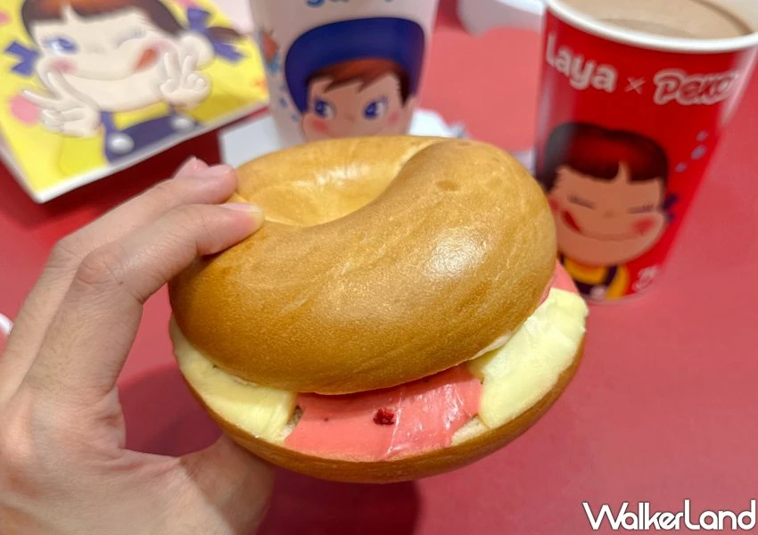 拉亞草莓乳酪貝果來了！拉亞×PEKO聯名7款草莓煉乳新品，早餐衝拉亞。