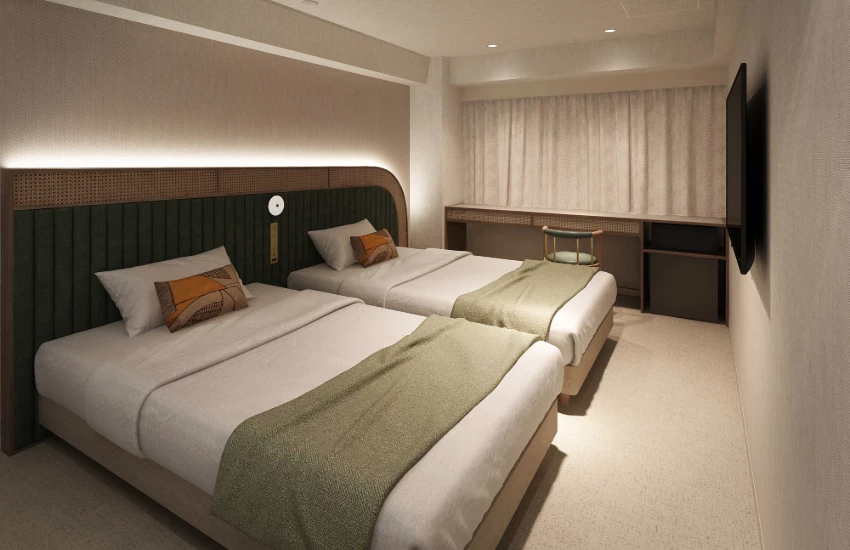 大阪絕美飯店再加一！長居公園運動系飯店健身房、三溫暖、瑜伽室隨你用。