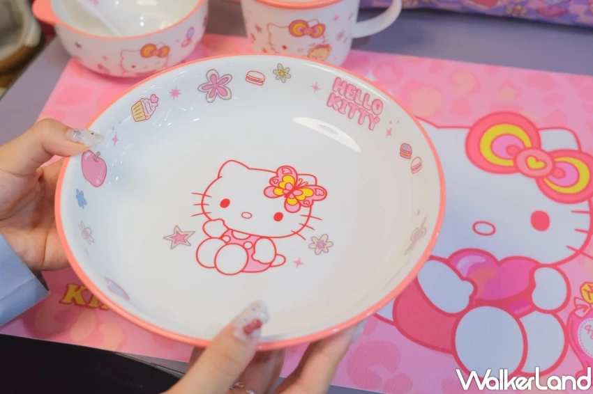 Kitty餐具滿額就送！Global Mall三麗鷗Kitty會員禮6款，中和Kitty快閃店必衝。