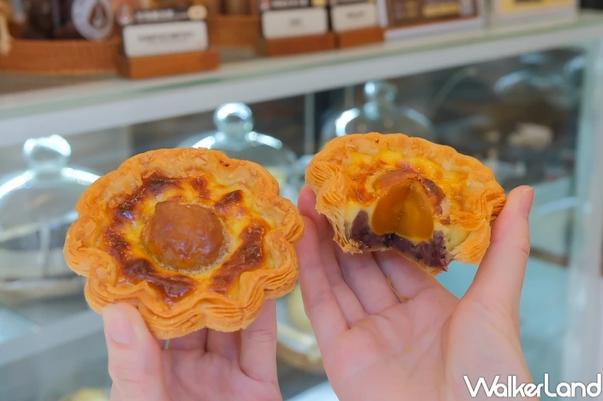 蛋黃酥變蛋塔！貪吃狗甜點「紅豆鹹蛋黃千層蛋塔」，中秋節蛋塔限定開賣。