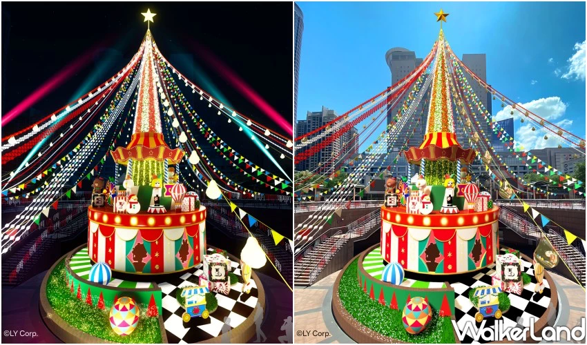 新北耶誕城是熊大！LINE FRIENDS馬戲嘉年華耶誕城，4大燈區亮點曝光。