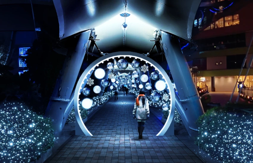 東京巨蛋期間限定105天100萬顆燈球雪景，即日起至明年3/1免費入場拍到手軟。