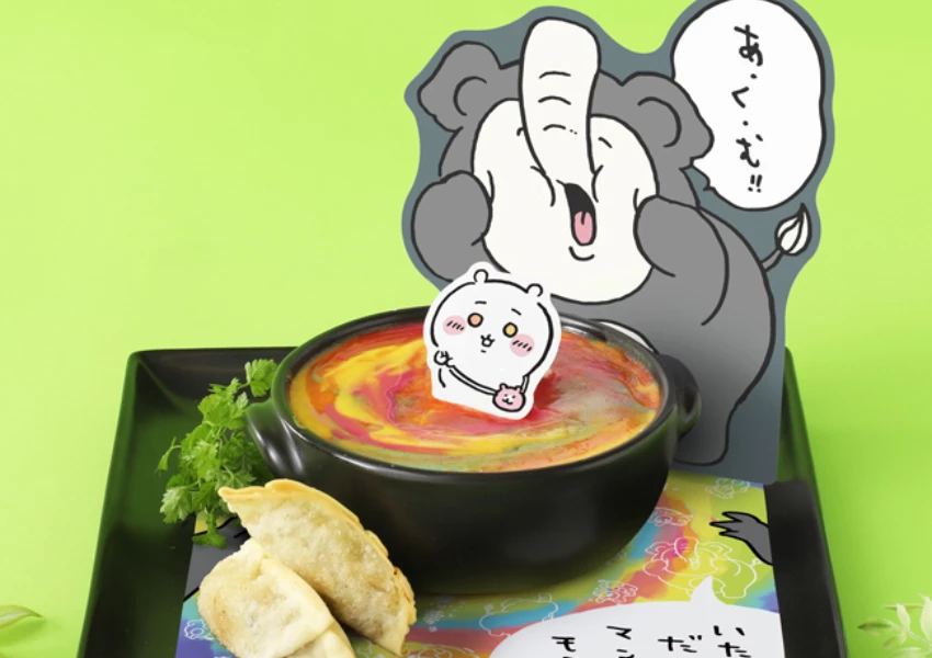 吉伊卡哇咖啡廳 討伐主題店 新開幕！東京咖啡廳推薦，那孩子煎餅、小八青椒鑲肉完美重現。