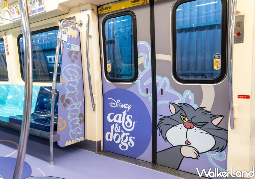 台北捷運迪士尼貓狗列車！拉環變魯斯佛、101忠狗爆萌，教你怎麼搭到。